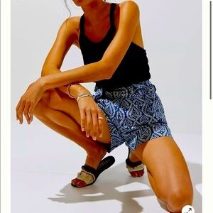 Anthropologie KOPAL Blue Pleated Shorts. Size Medium. New with tags
